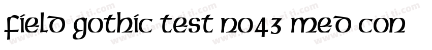 Field Gothic TEST No43 Med Cond字体转换